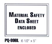 Material Safety Label